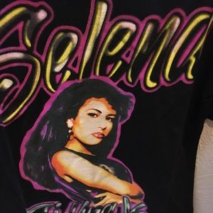 Selena Men's Airbrush Short Sleeve Graphic Tee